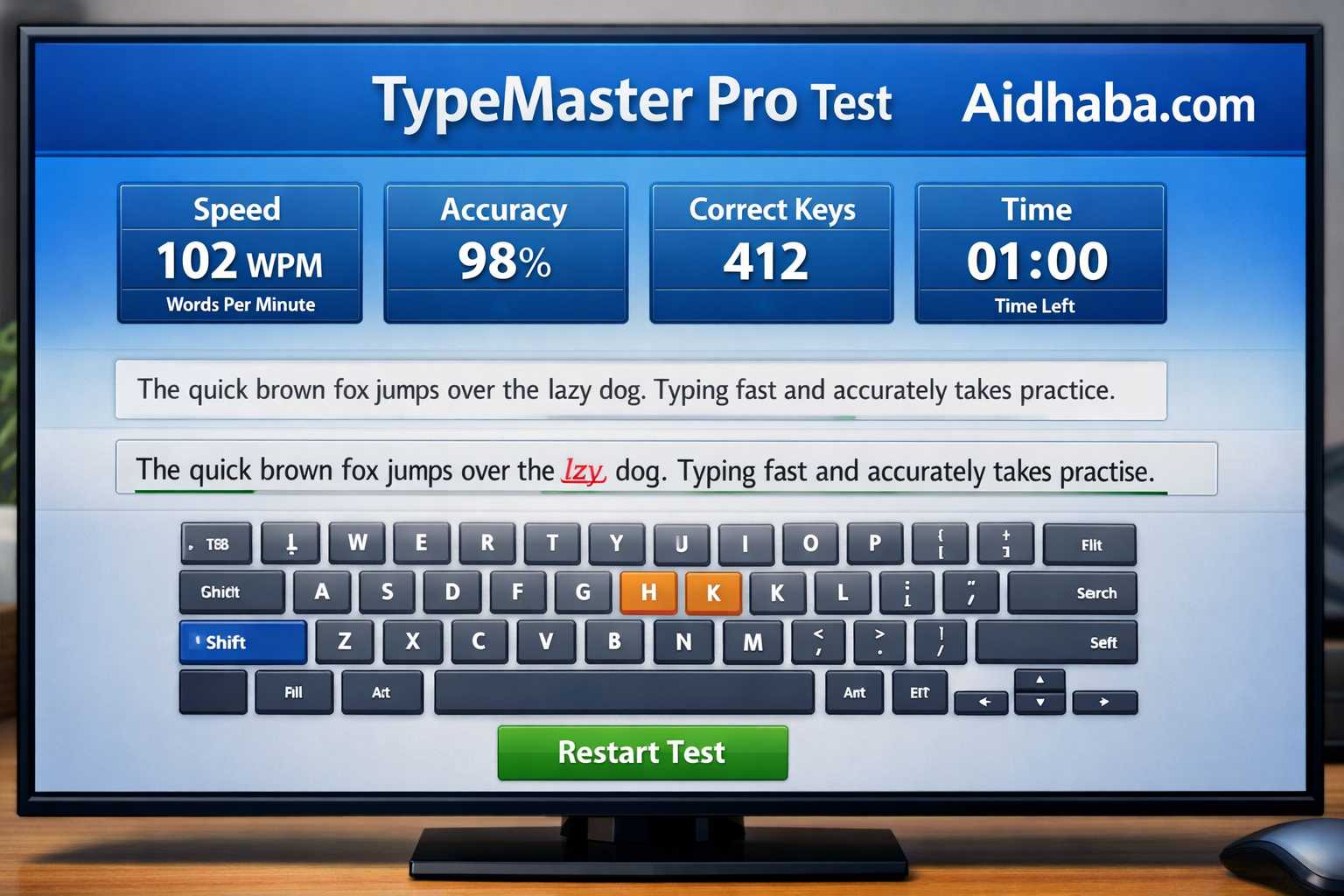TypeMaster Pro test